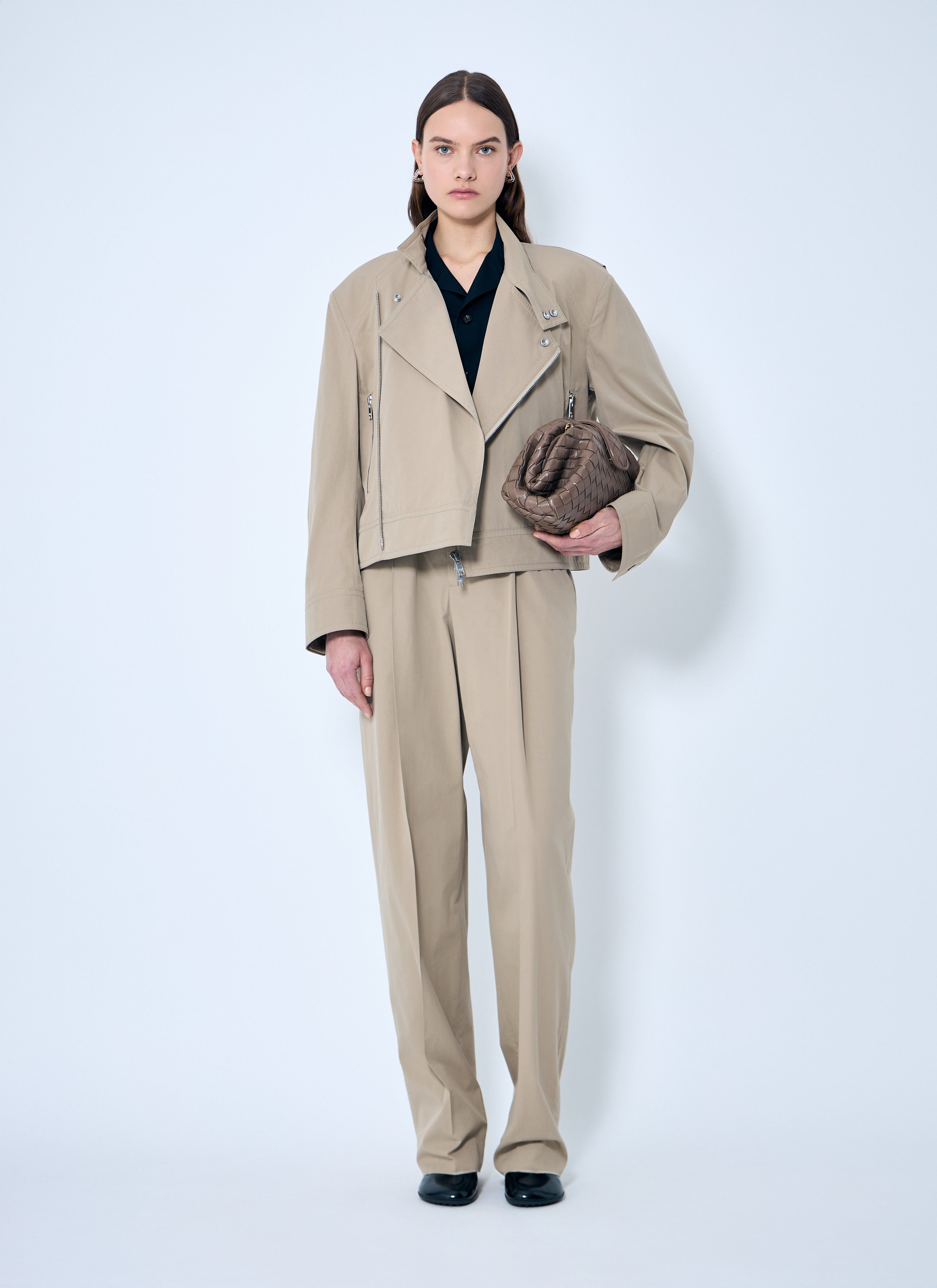 Bottega Veneta Women Compact Cotton Pants by Luosophy