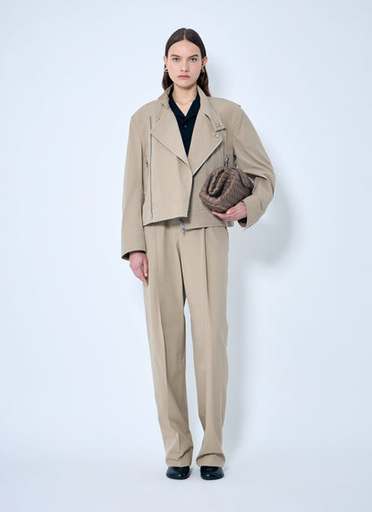 Bottega Veneta Women Compact Cotton Pants by Luosophy