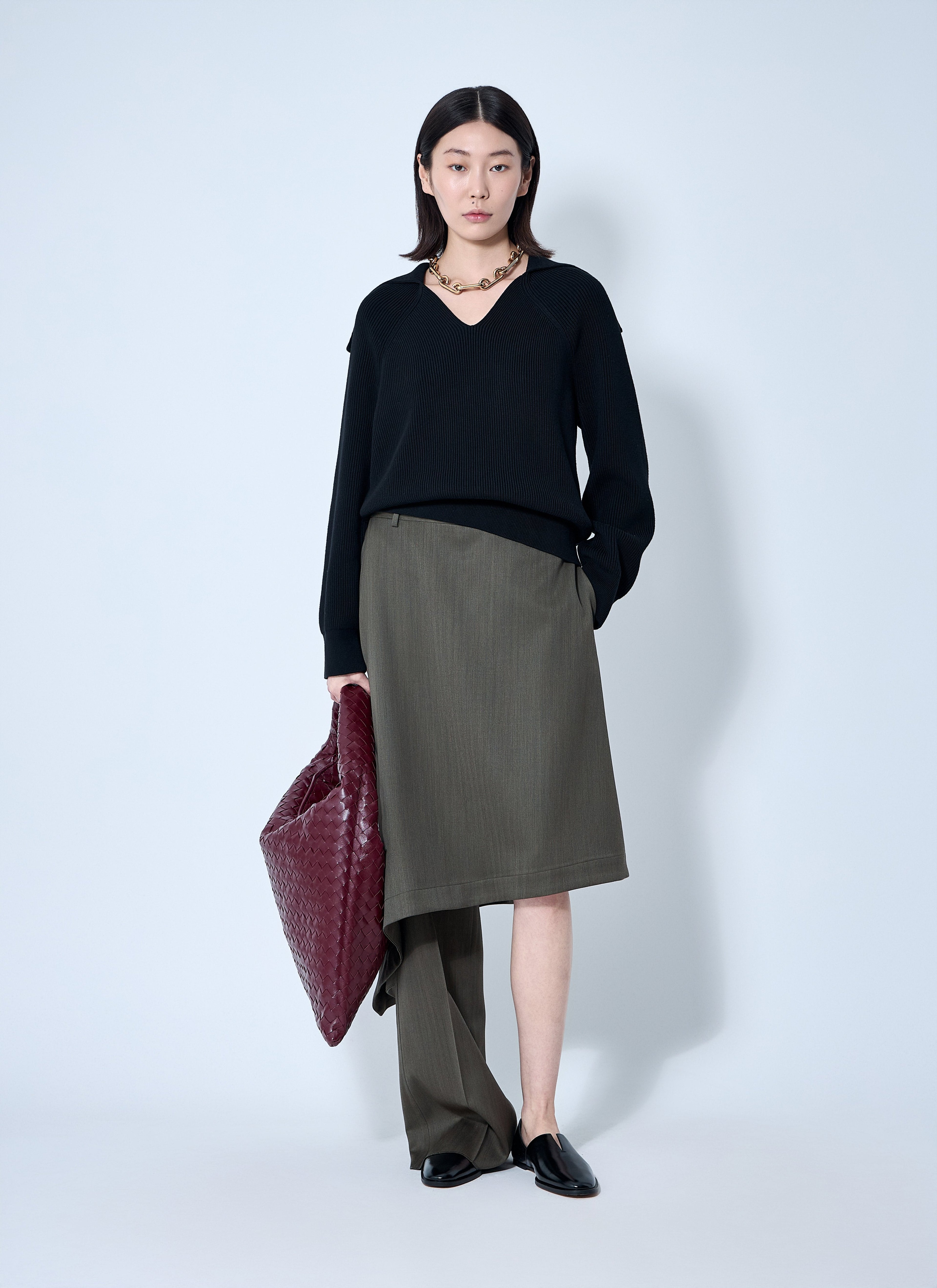 Bottega Veneta Women Ribbed Cotton Sweater by Luosophy