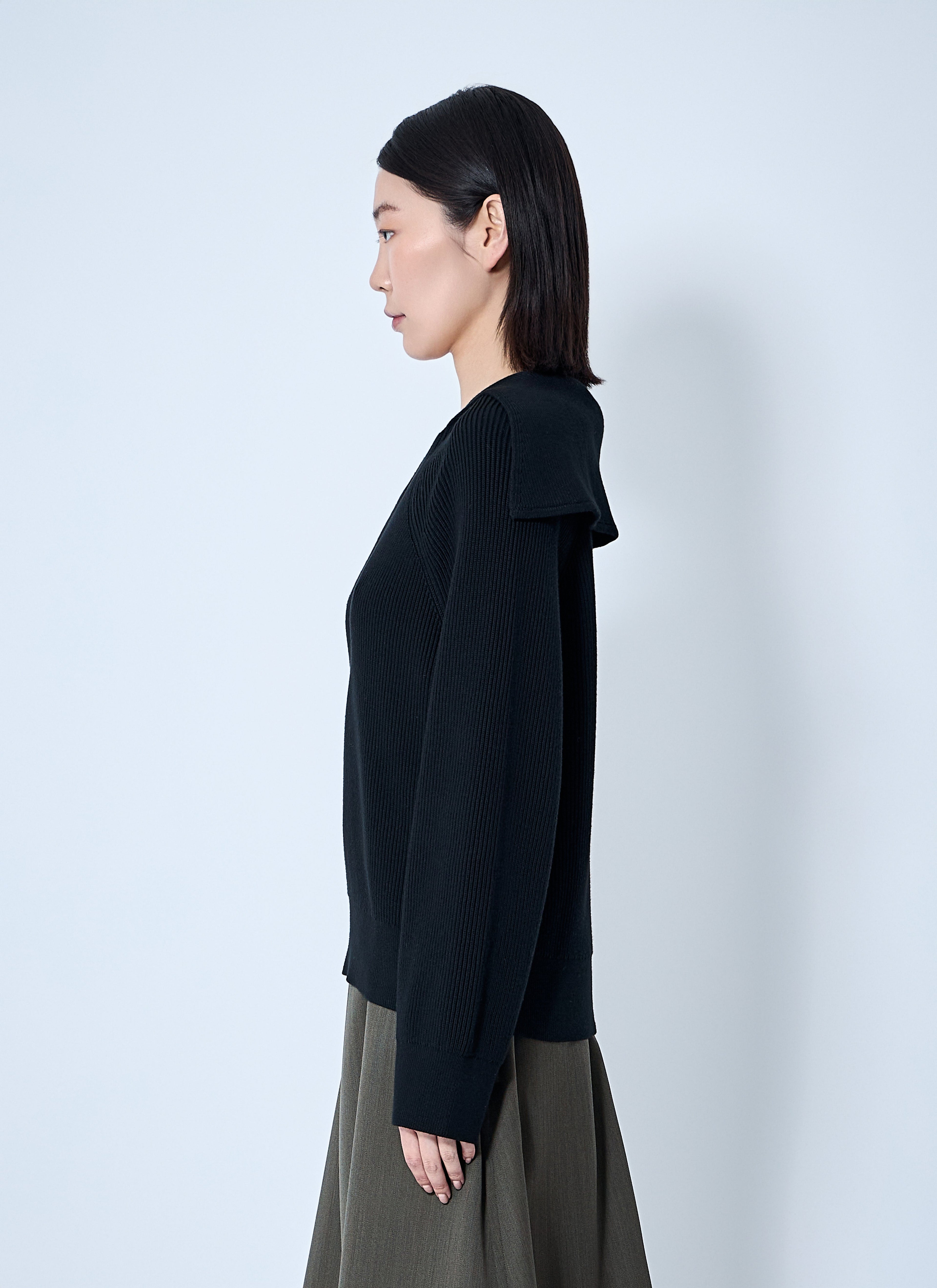 Bottega Veneta Women Ribbed Cotton Sweater by Luosophy