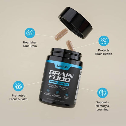Brain Food - Buy 2 Get 1 Free by Snap Supplements