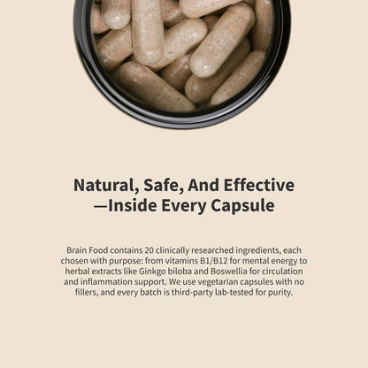 Brain Food by Snap Supplements