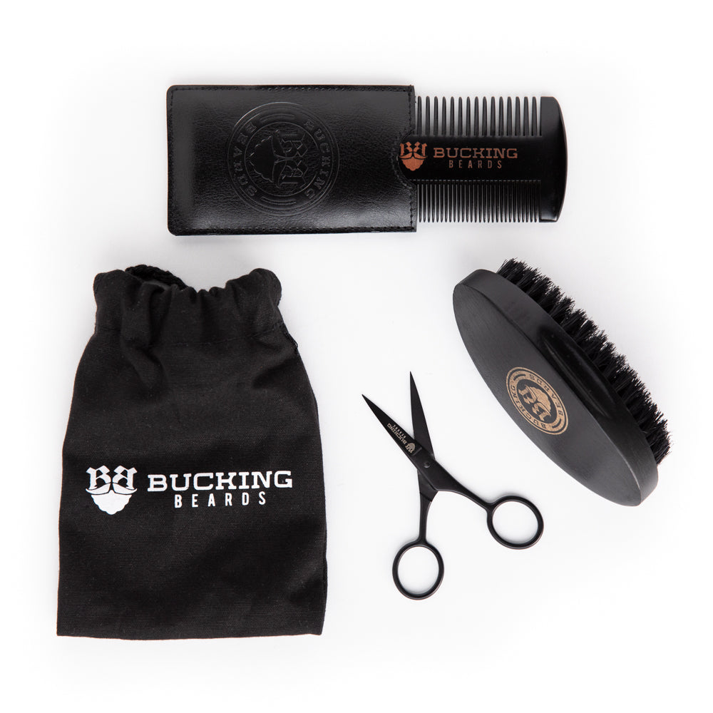 Premium Vegan Beard Grooming Kit – Complete Set for Growth, Styling &amp; Maintenance - DestGlow