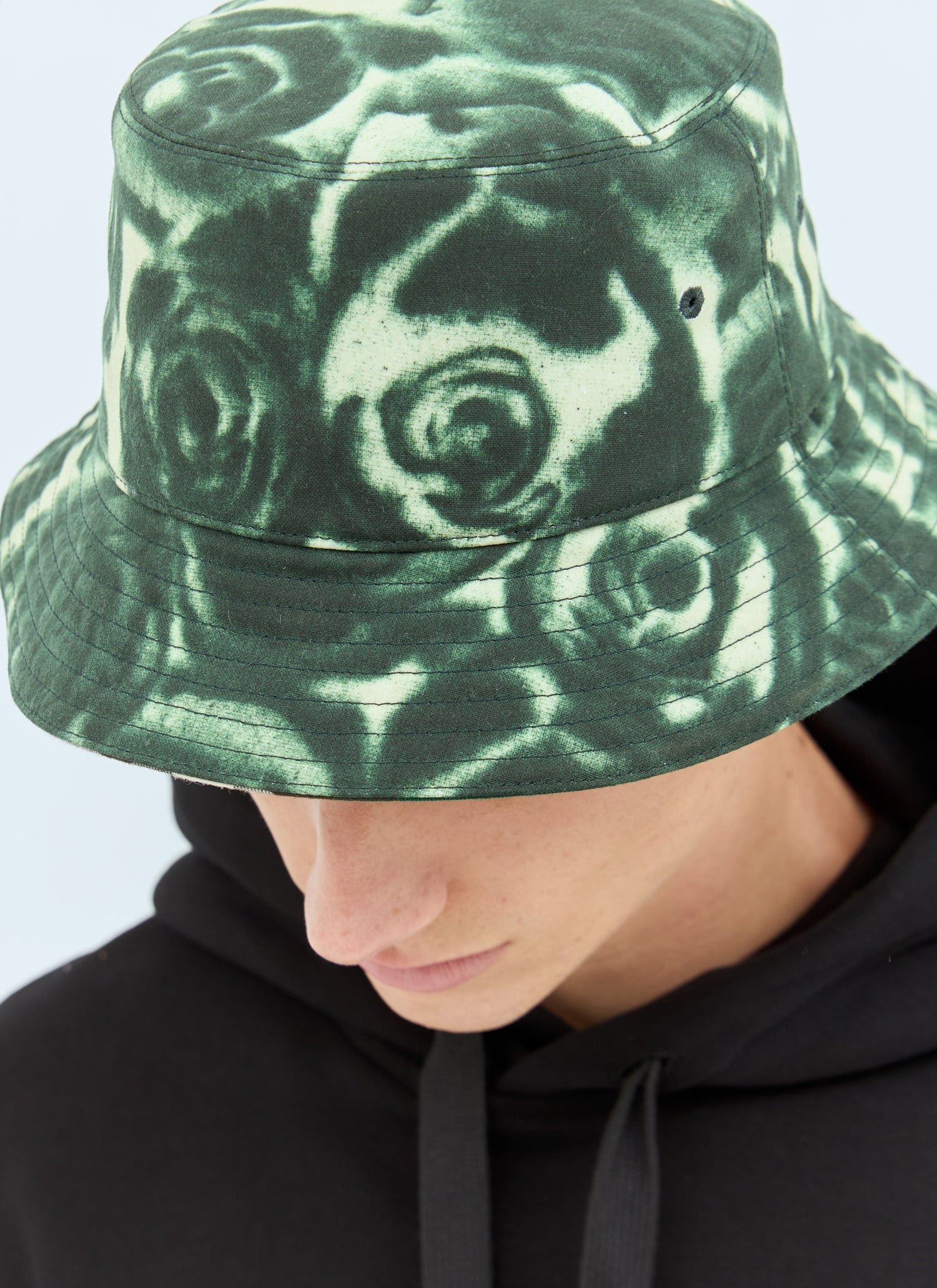 Burberry Men Rose Print Wax Bucket Hat by Luosophy