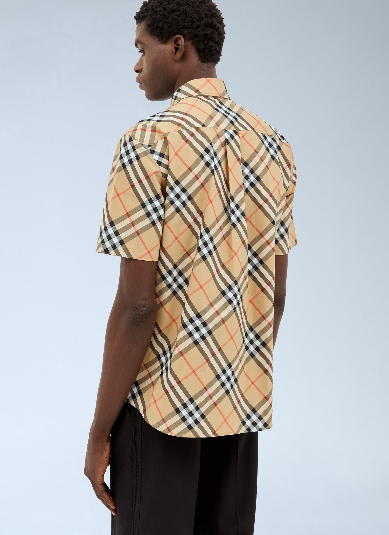Burberry Men Check Poplin Shirt by Luosophy
