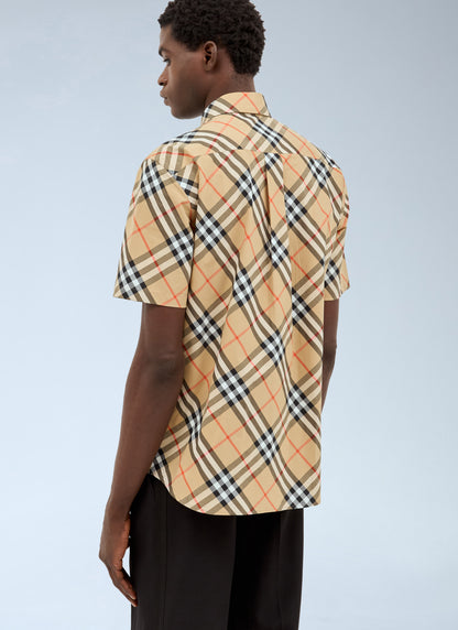 Burberry Men Check Poplin Shirt 