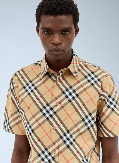 Burberry Men Check Poplin Shirt by Luosophy