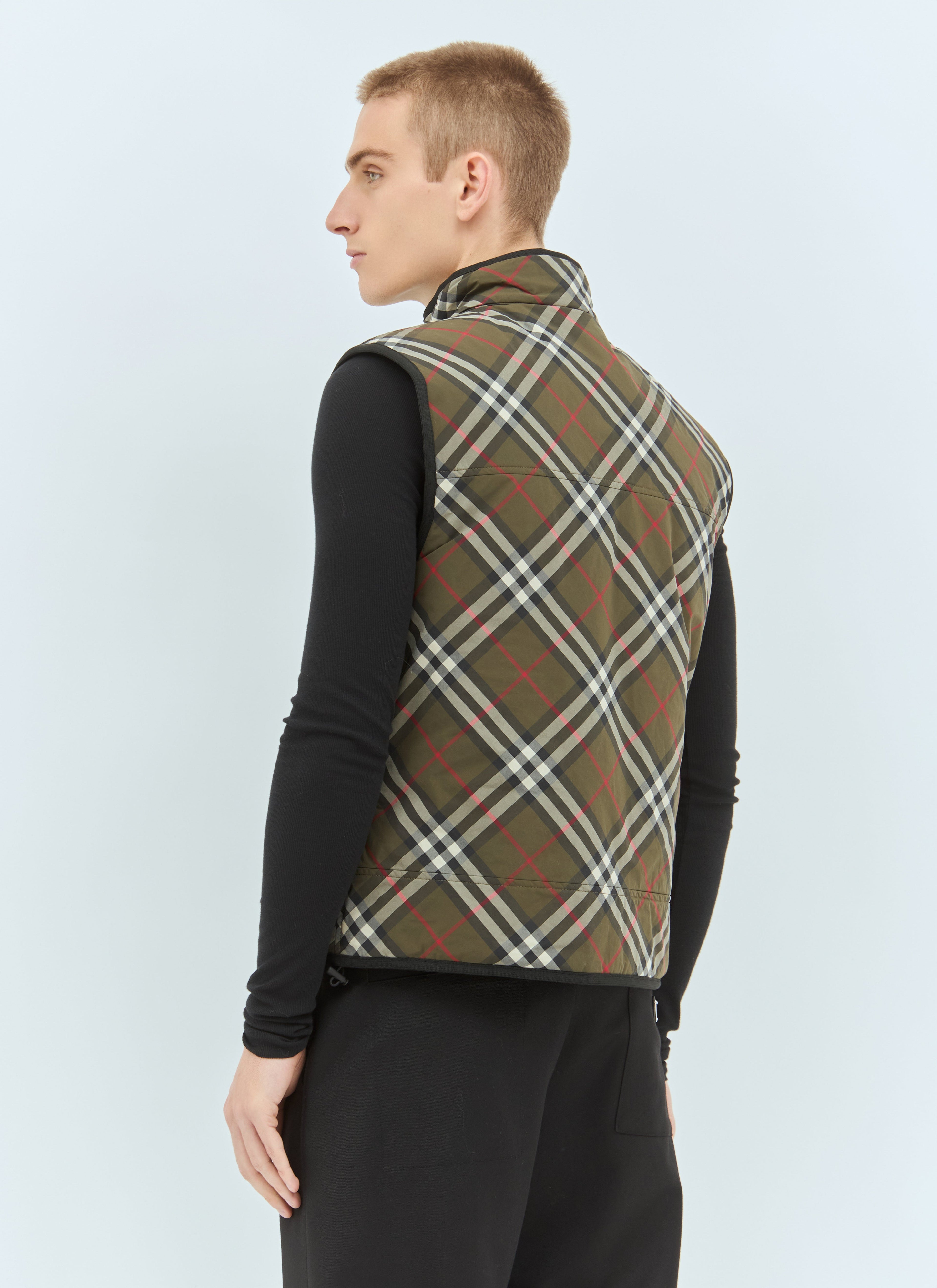 Burberry Men Check Padded Gilet by Luosophy