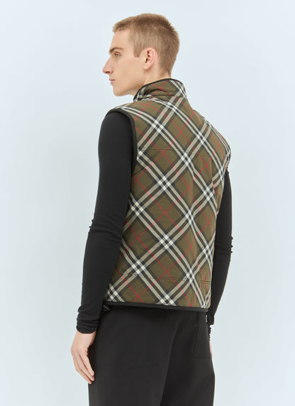Burberry Men Check Padded Gilet by Luosophy