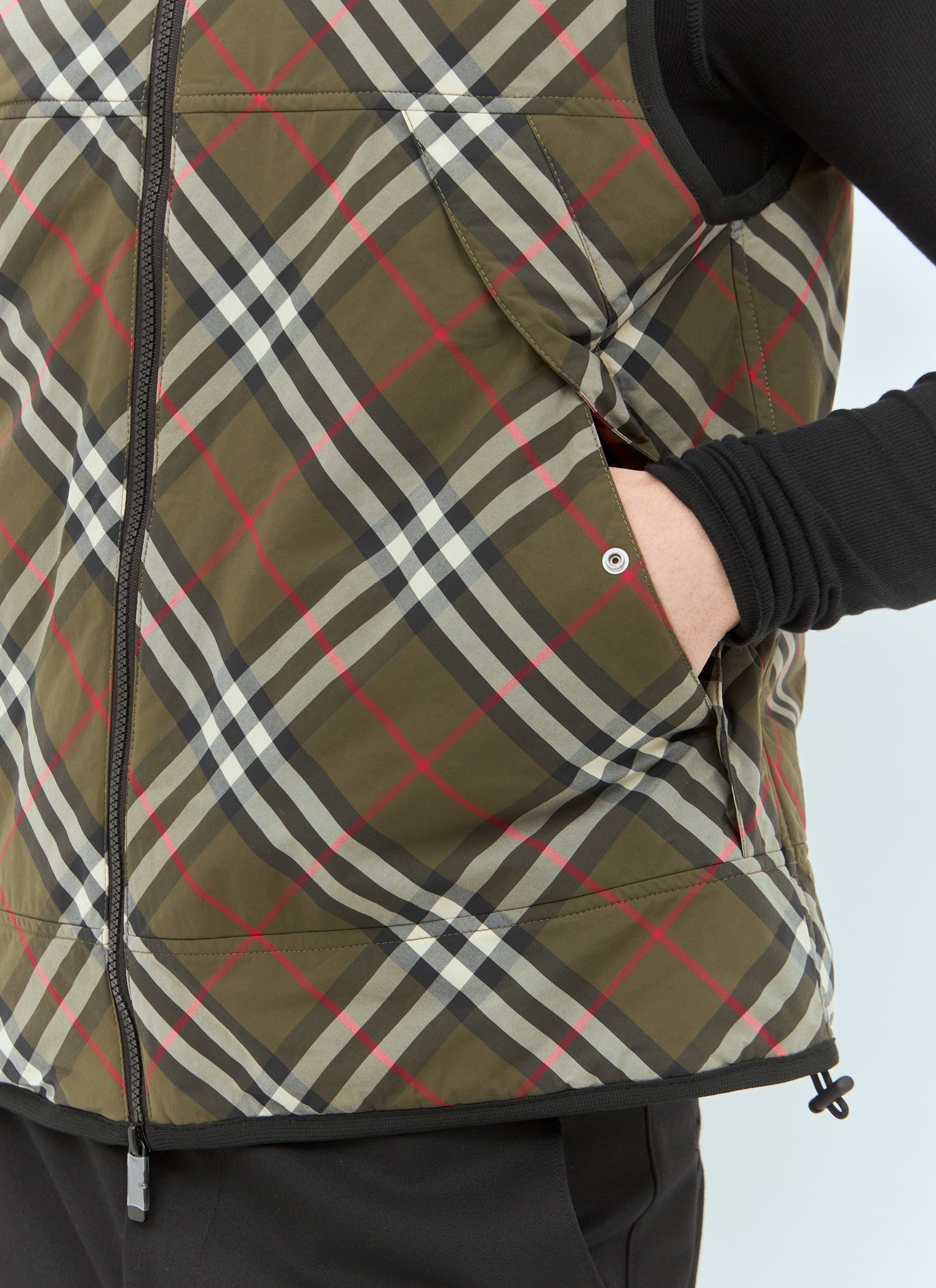 Burberry Men Check Padded Gilet by Luosophy