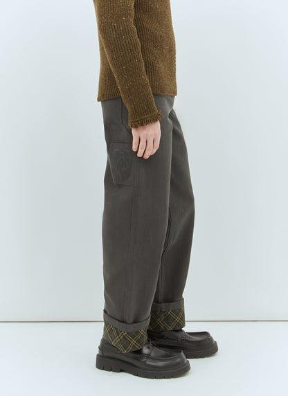 Burberry Men Cotton Carpenter Pants by Luosophy