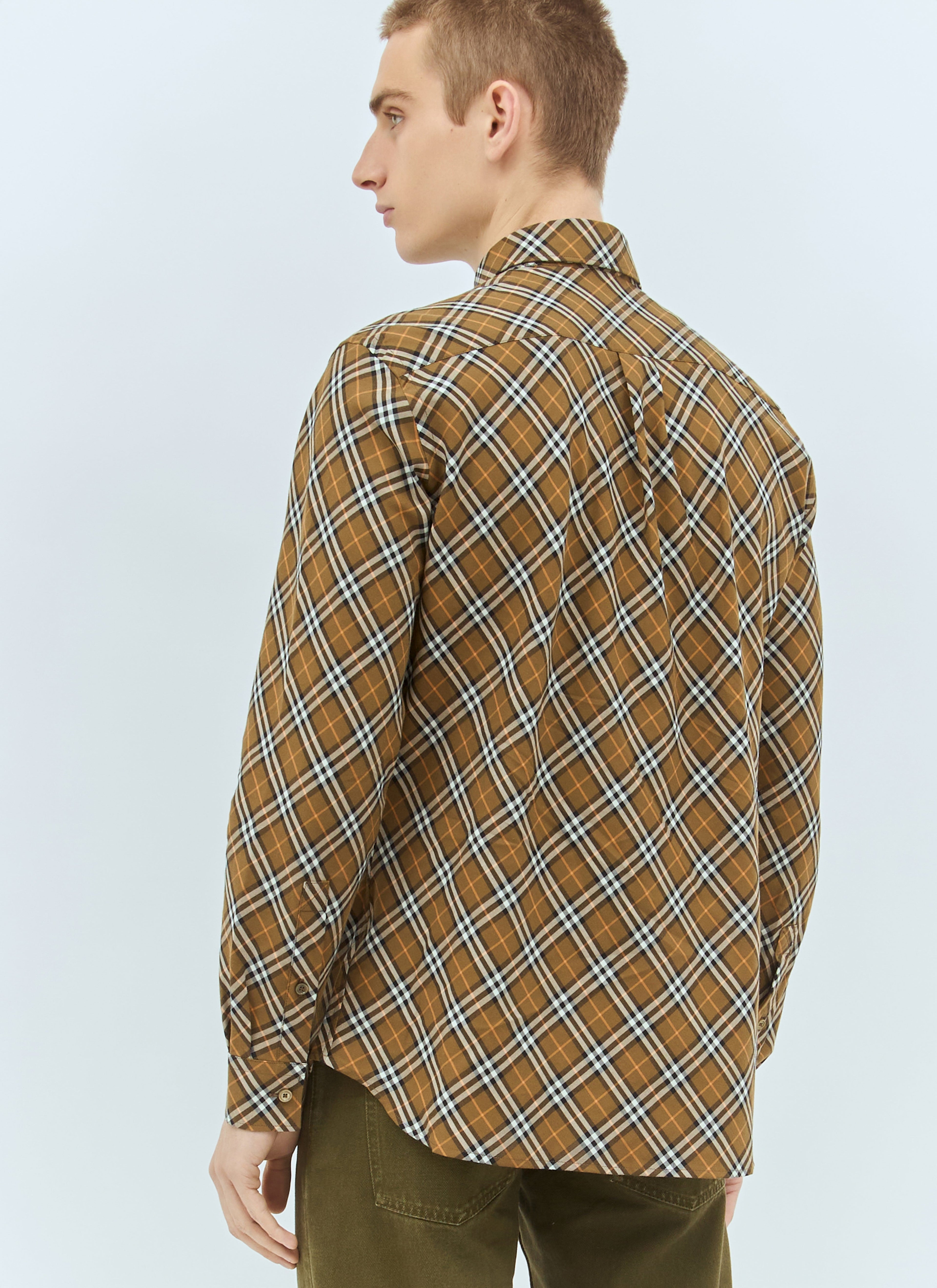 Burberry Men Check Cotton Shirt by Luosophy