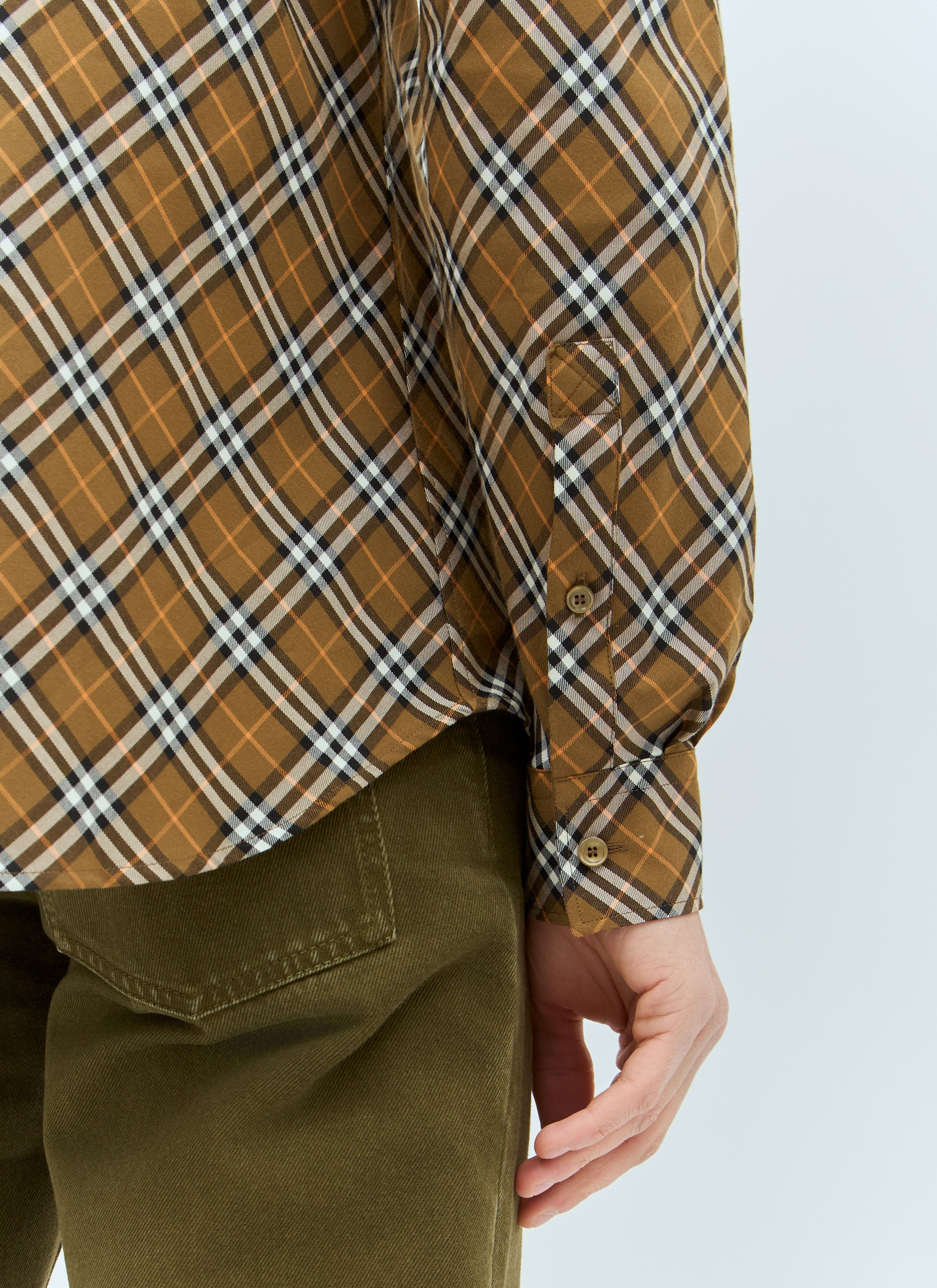 Burberry Men Check Cotton Shirt by Luosophy