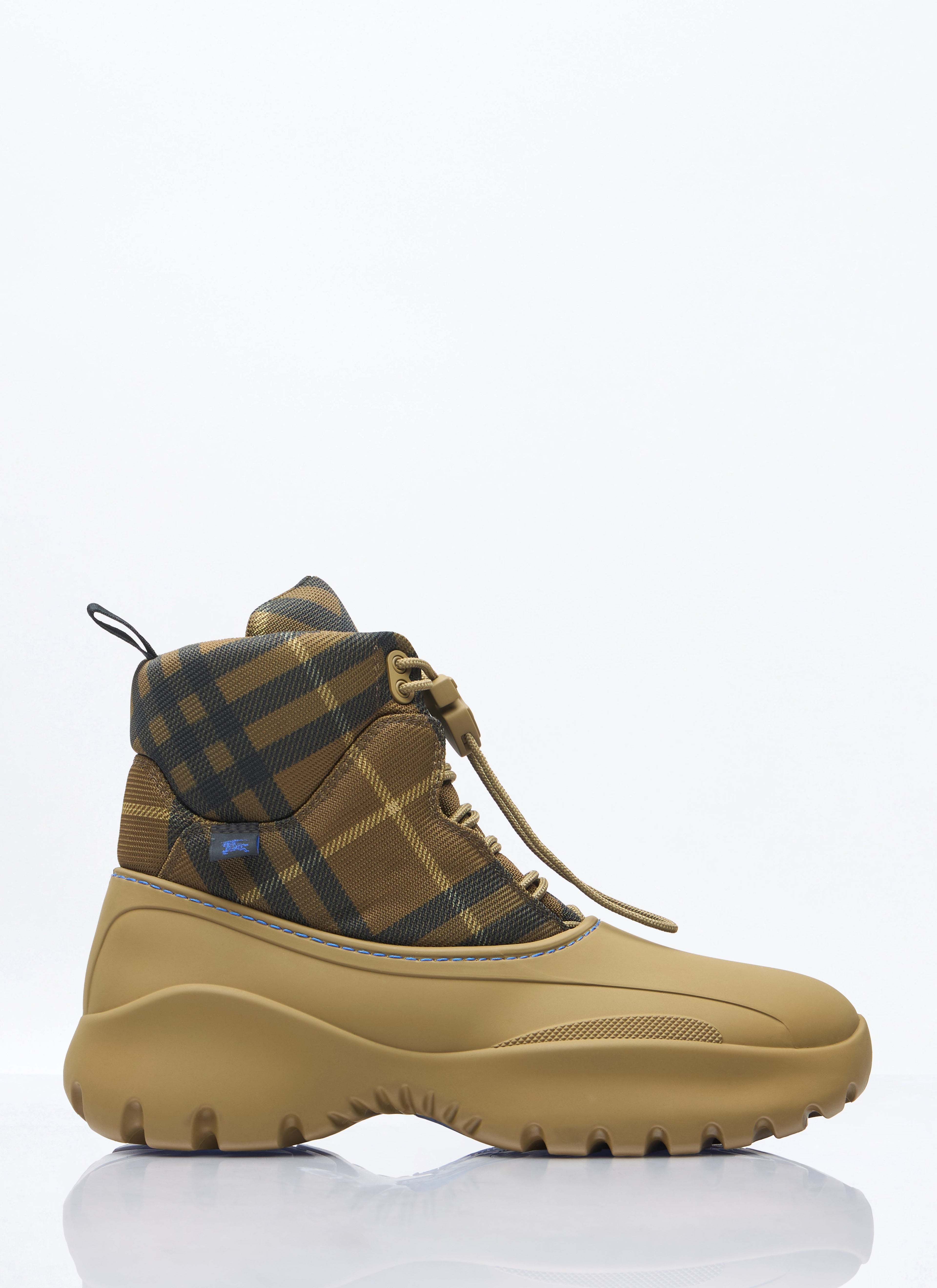 Burberry Men Check Scoot Trek Boots by Luosophy