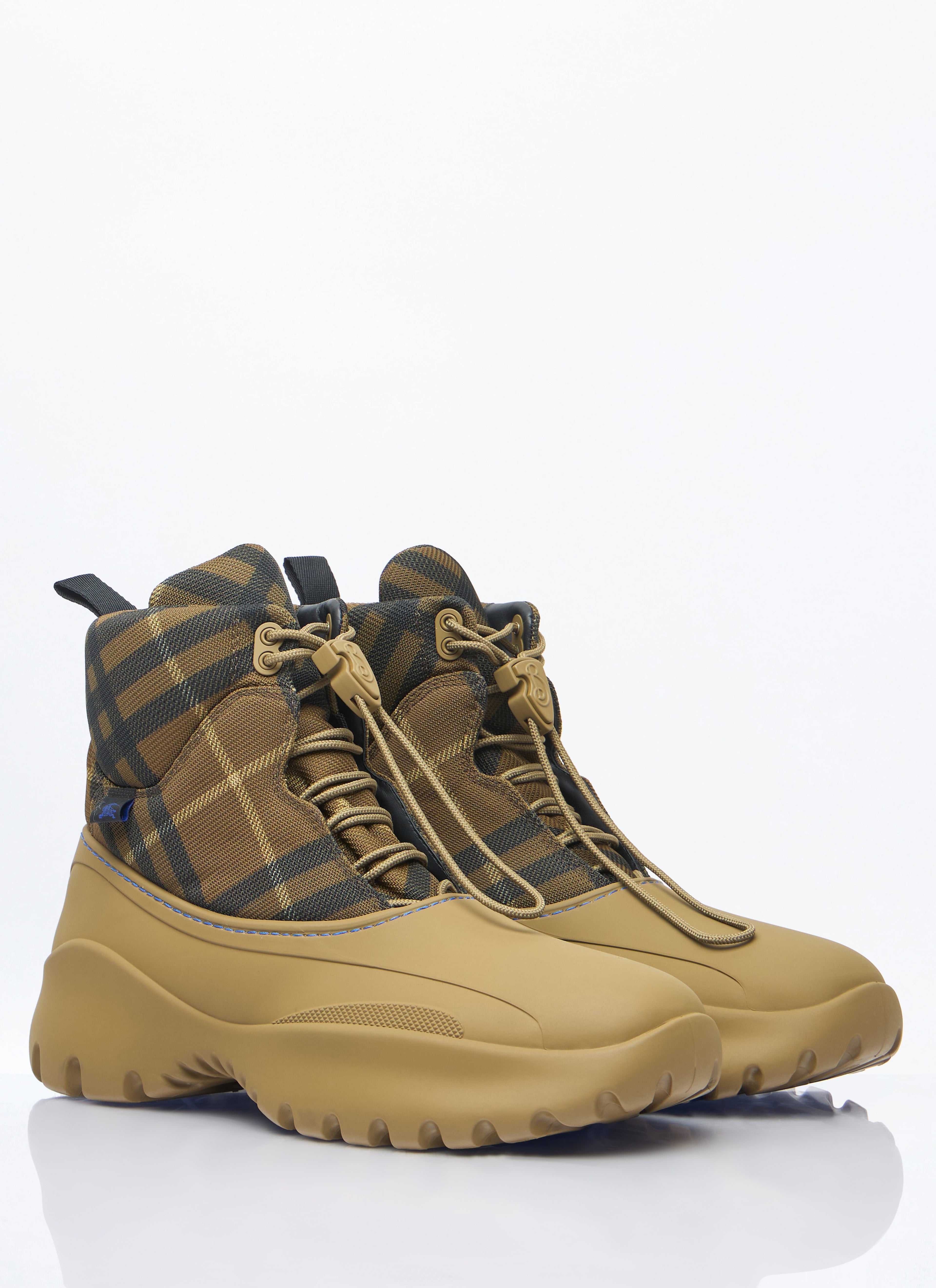 Burberry Men Check Scoot Trek Boots by Luosophy