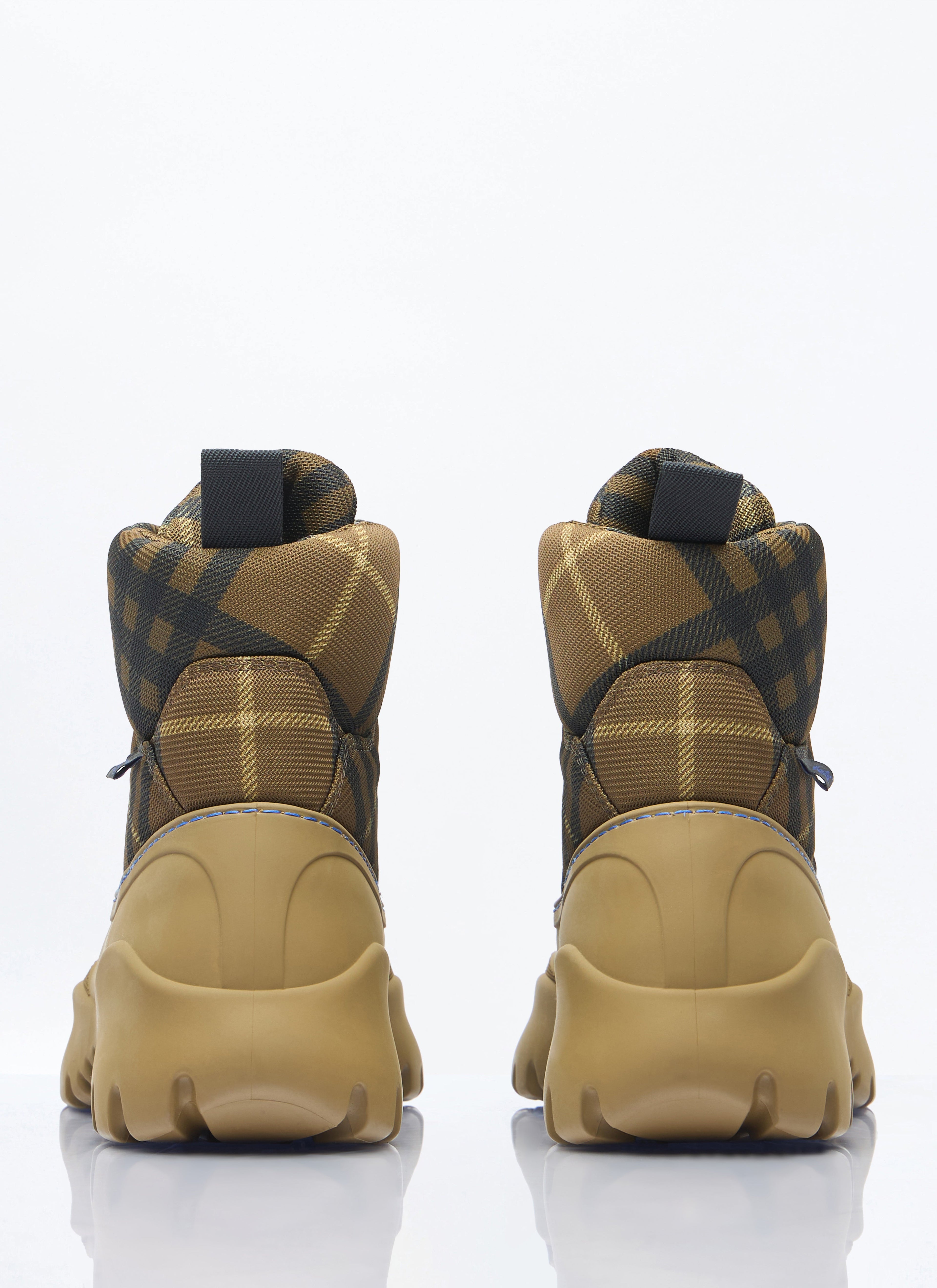 Burberry Men Check Scoot Trek Boots by Luosophy