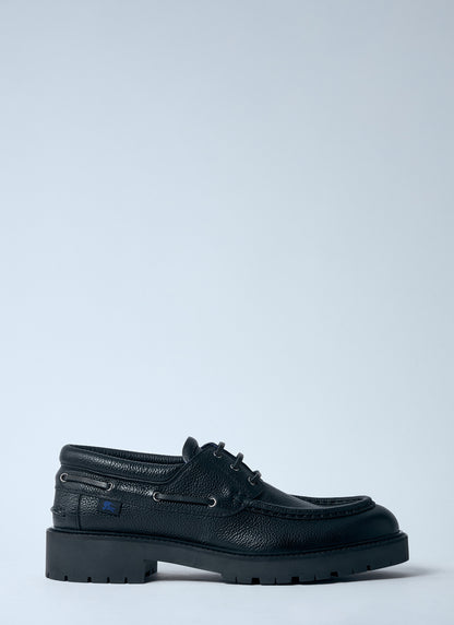 Burberry Men Leather Raft Boat Shoes by Luosophy