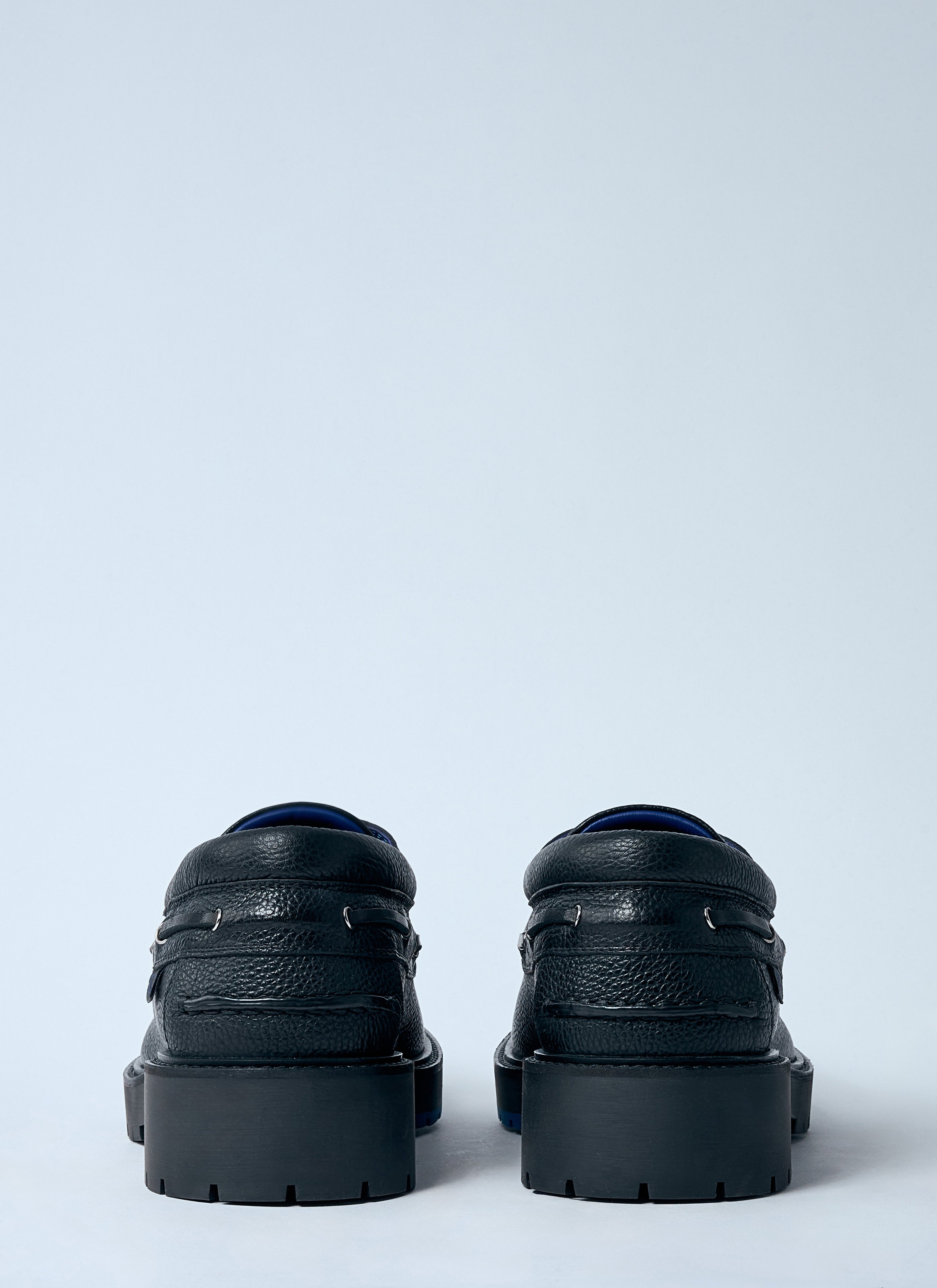 Burberry Men Leather Raft Boat Shoes by Luosophy