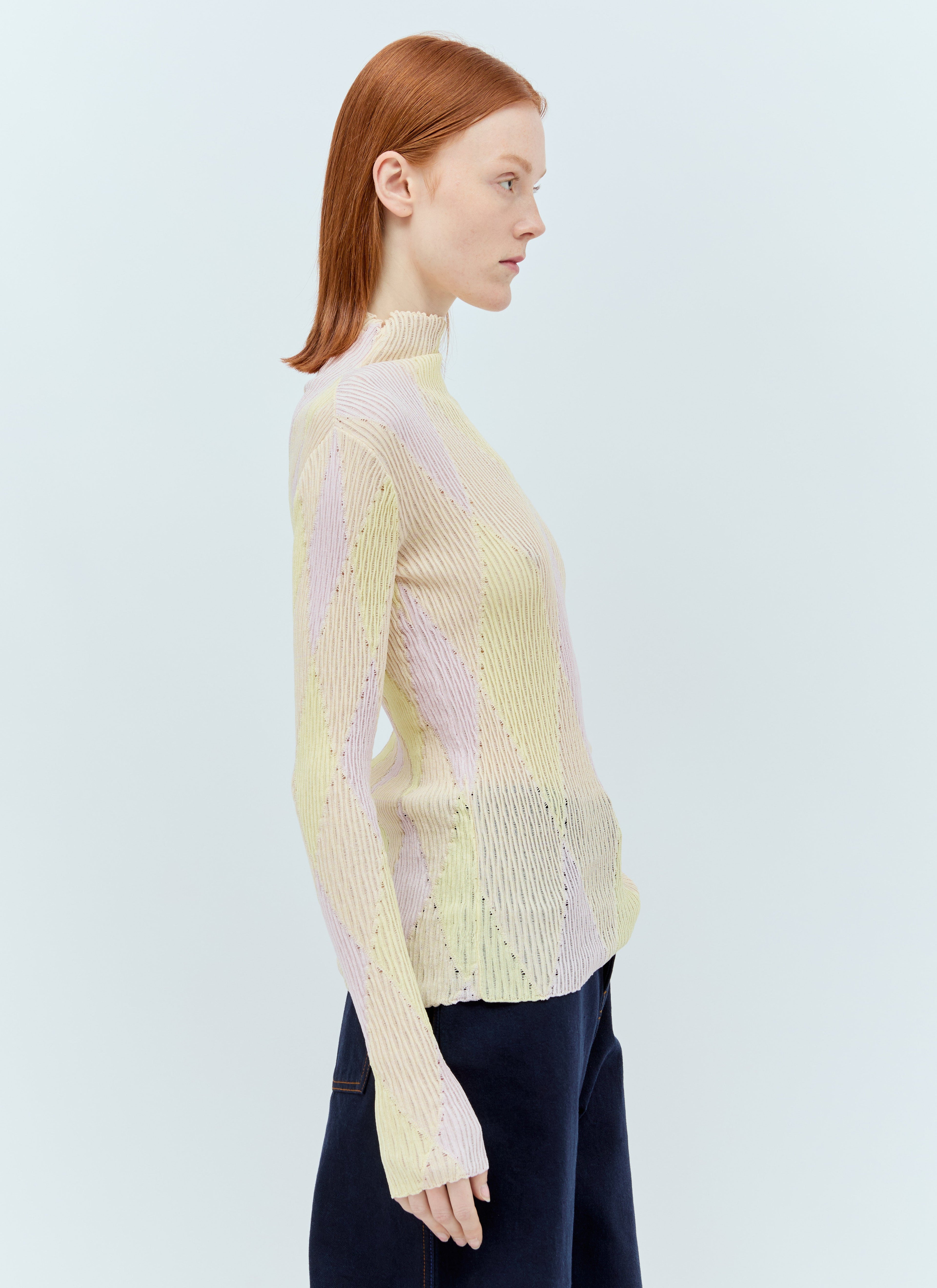 Burberry Women Argyle High-Neck Sweater by Luosophy