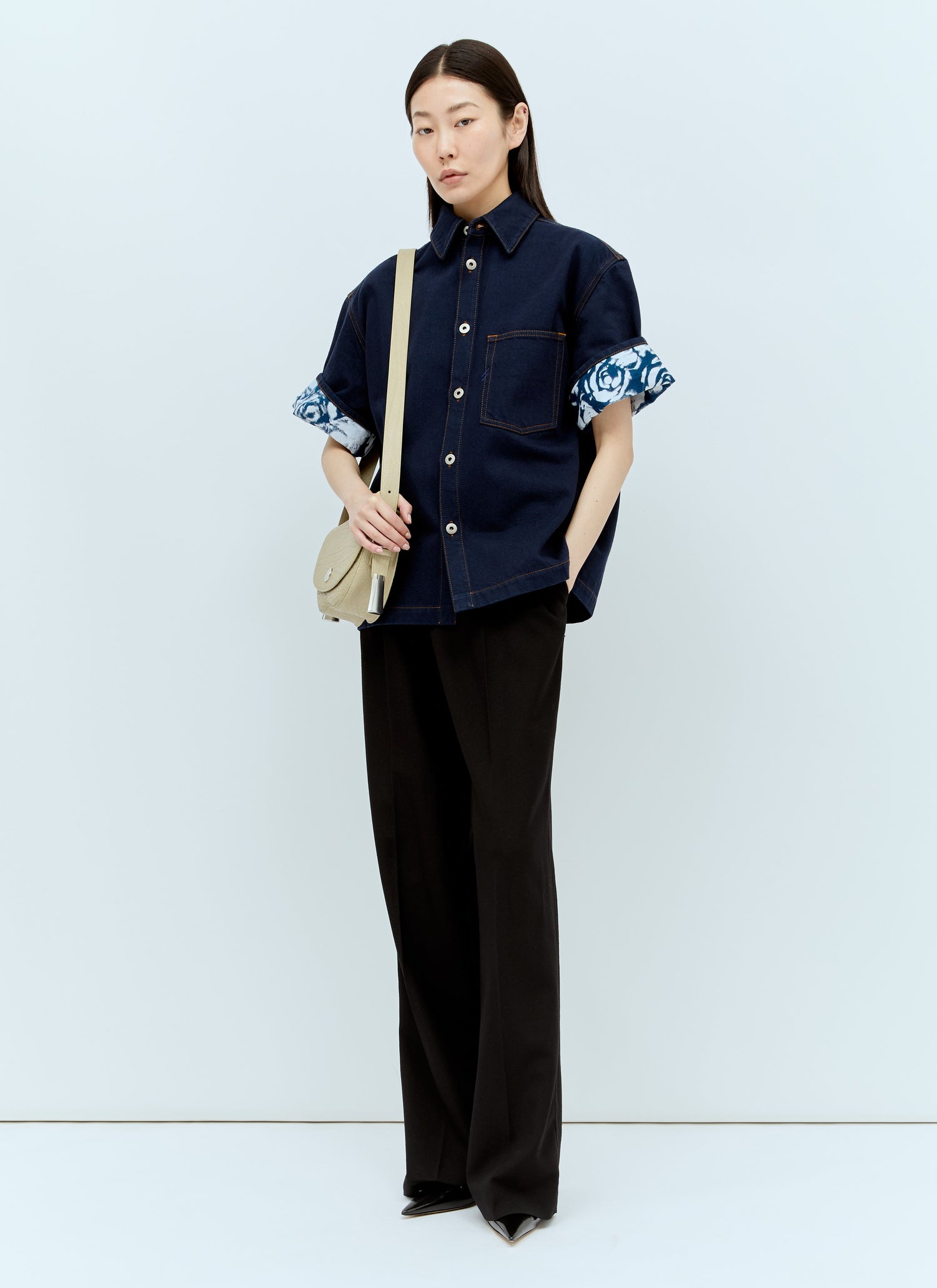 Burberry Women Heavyweight Denim Shirt by Luosophy