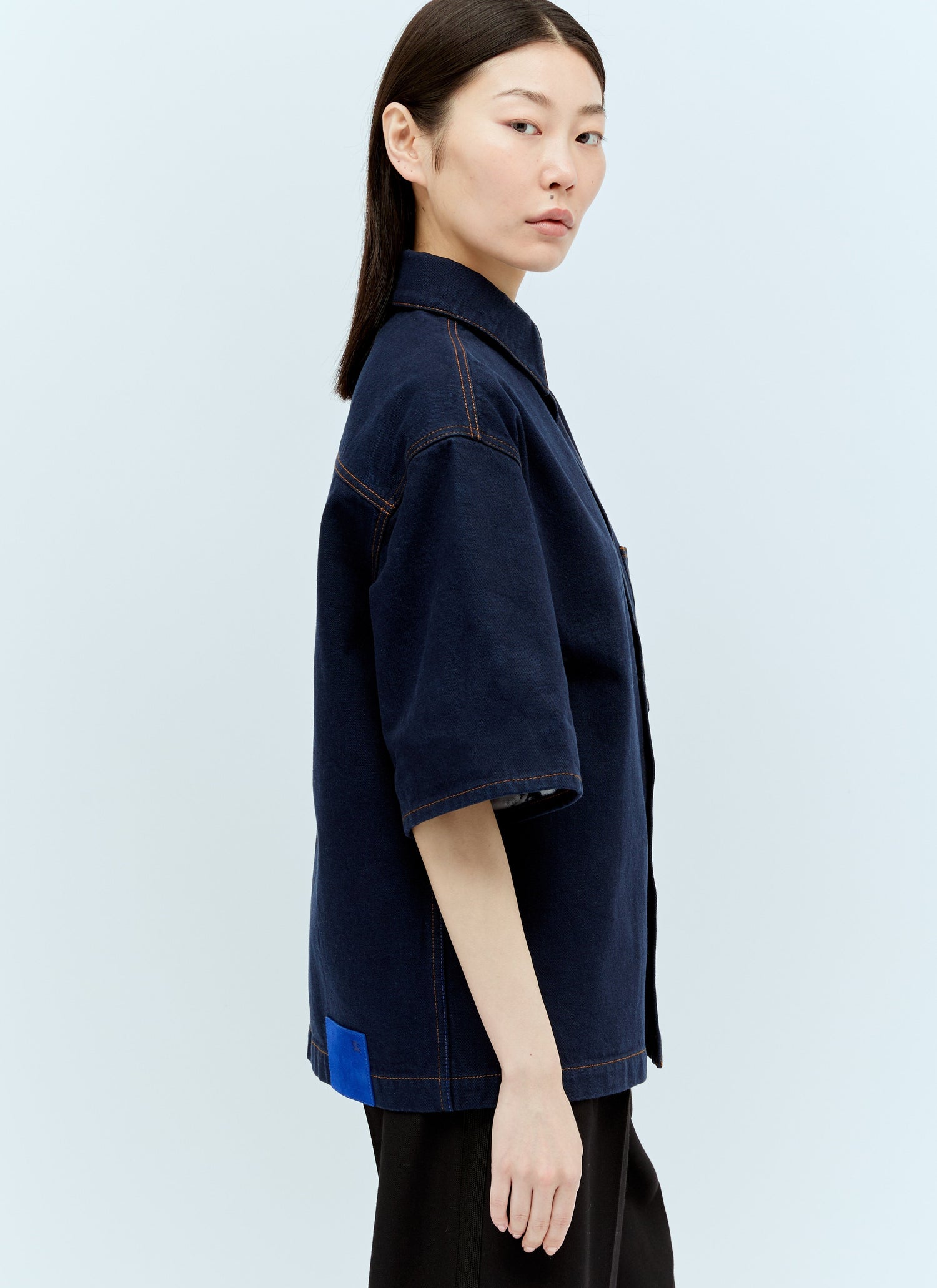 Burberry Women Heavyweight Denim Shirt by Luosophy