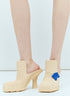 Burberry Women Rubber Highland Mules by Luosophy