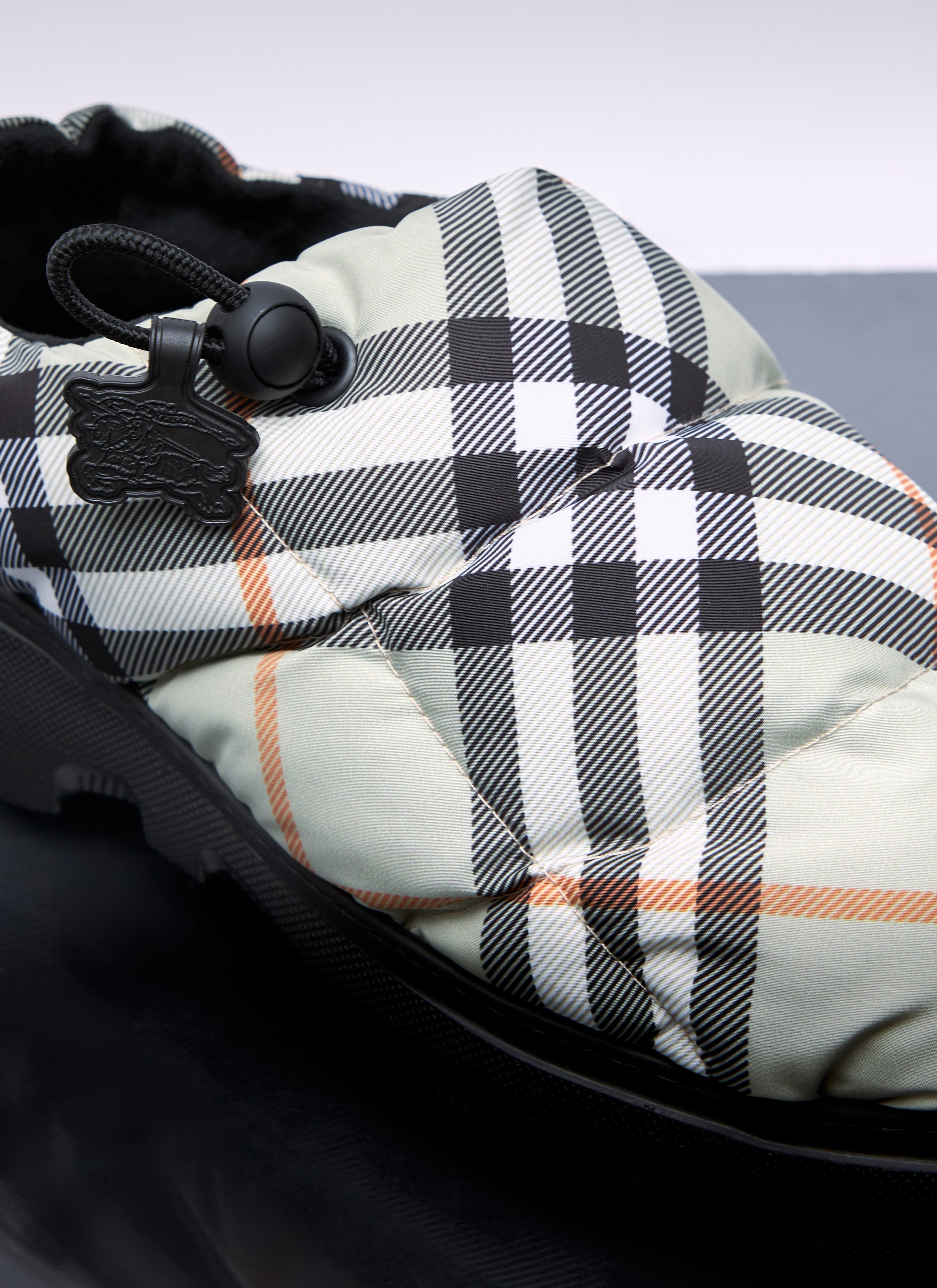 Burberry Women Check Nylon-Blend Pillow Mule by Luosophy