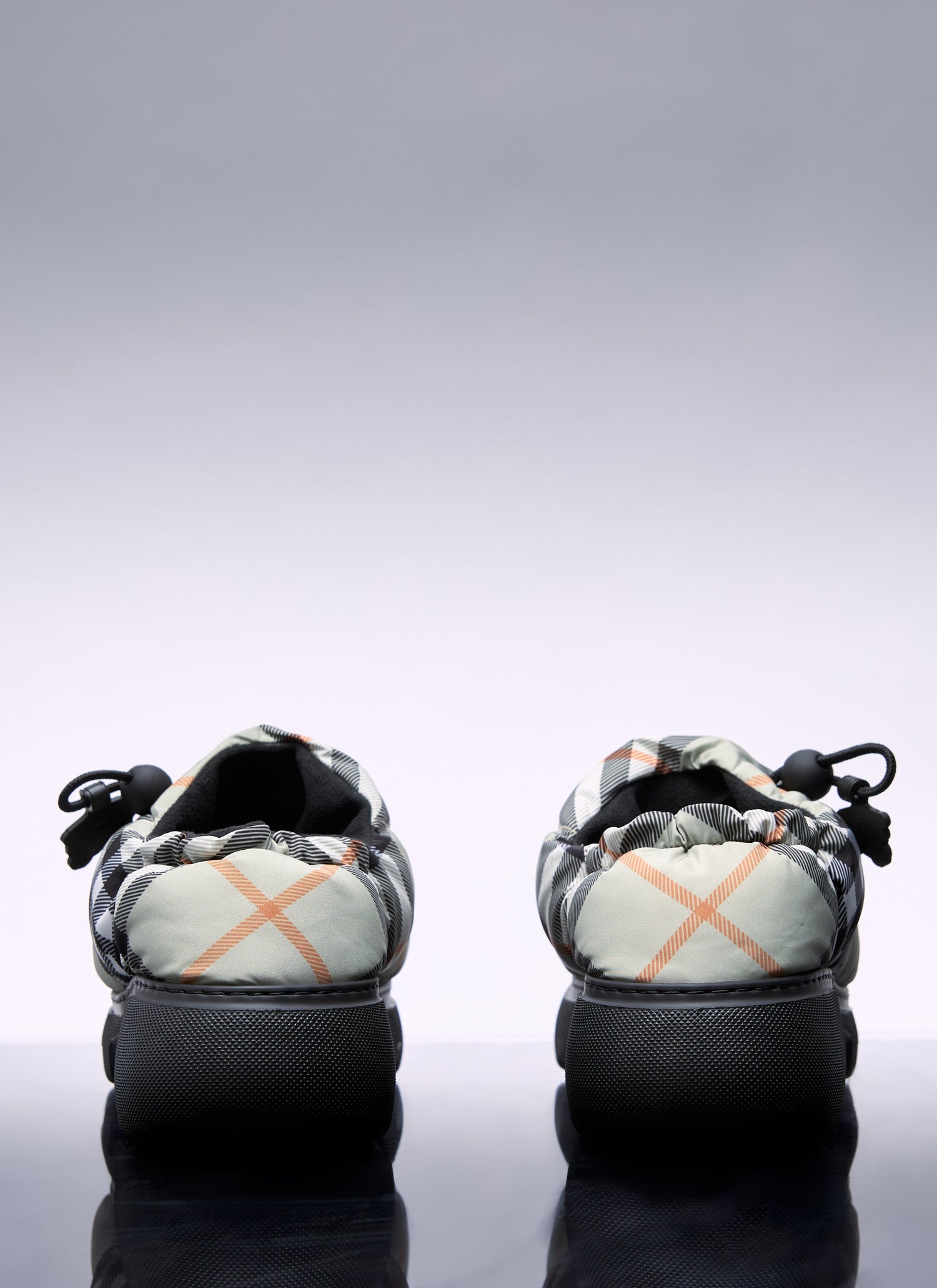 Burberry Women Check Nylon-Blend Pillow Mule by Luosophy