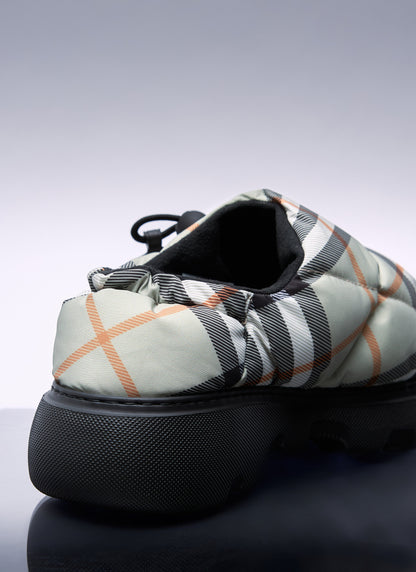 Burberry Women Check Nylon-Blend Pillow Mule by Luosophy
