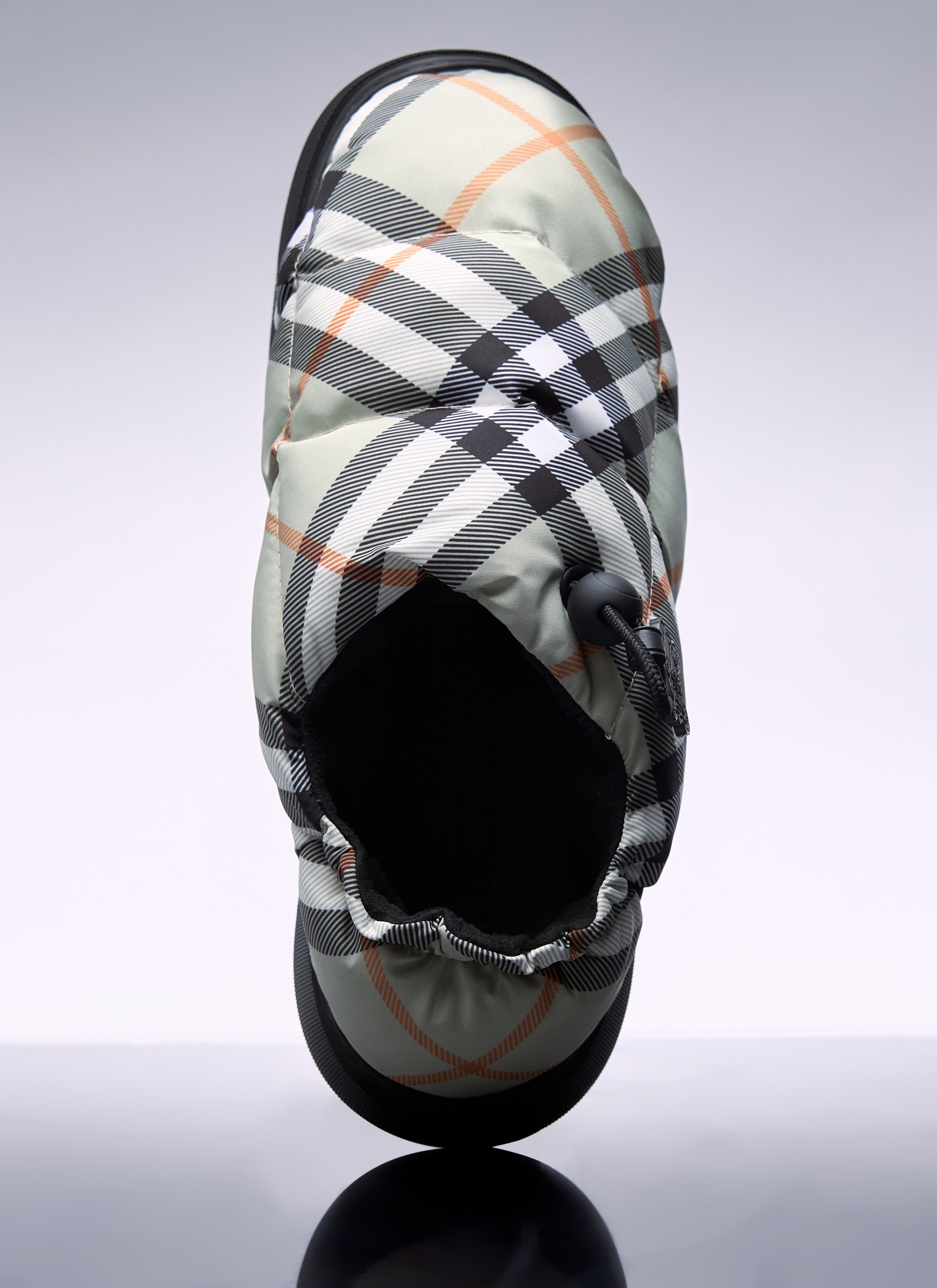 Burberry Women Check Nylon-Blend Pillow Mule by Luosophy