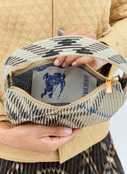 Burberry Women Check Mini Knitted Shoulder Bag by Luosophy