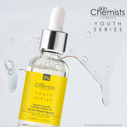 Acne Prone Serum Salicylic Acid 2%, Centella Asistica 3% 30ml by skinChemists US