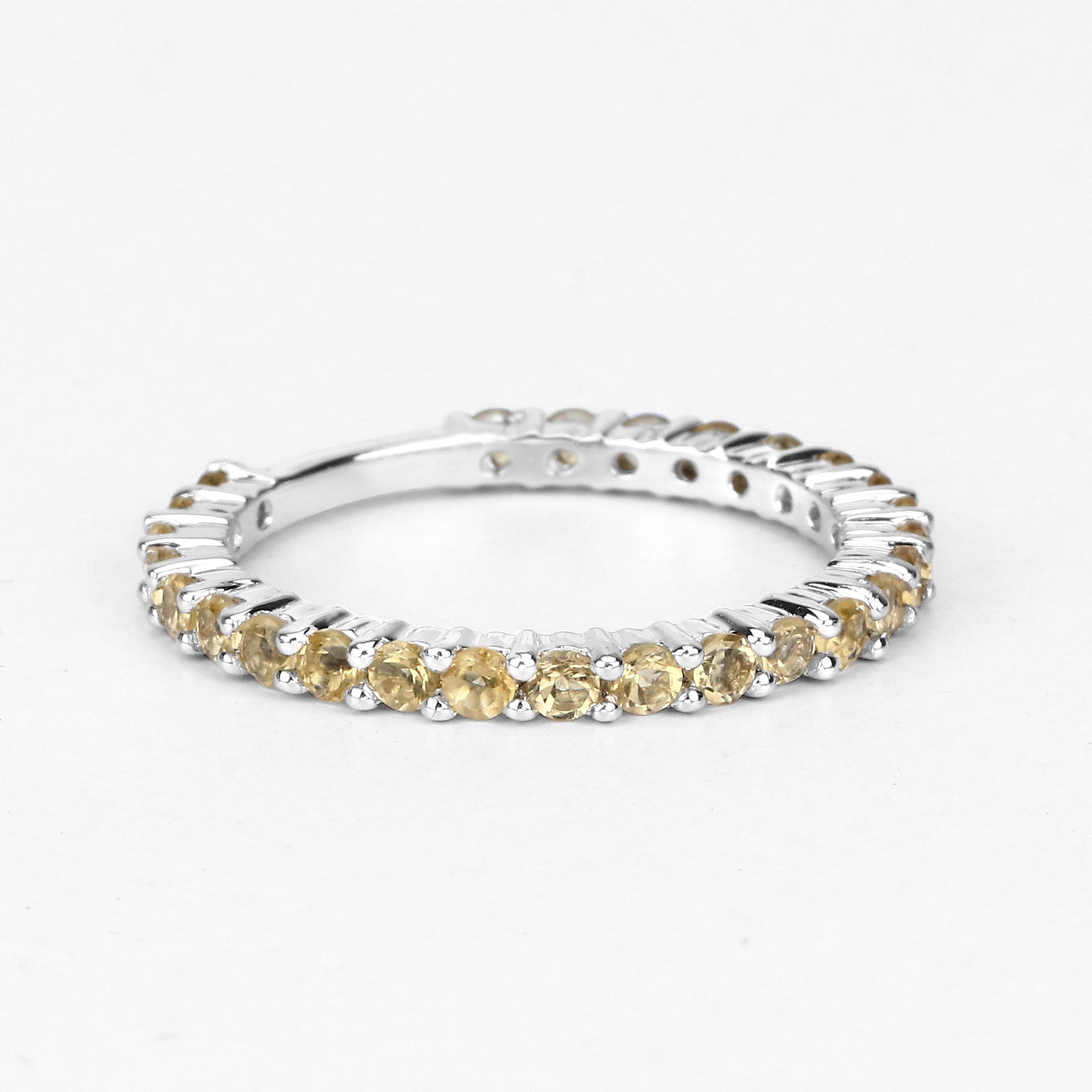 0.81 Carat Genuine Citrine .925 Sterling Silver Ring  DestGlow