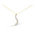 AGS Certified 14k Yellow Gold 3.0 Cttw Baguette and Brilliant Round-Cut Diamond Journey 18" Pendant Necklace (G-H Color, I1-I2 Clarity) by Bids.com
