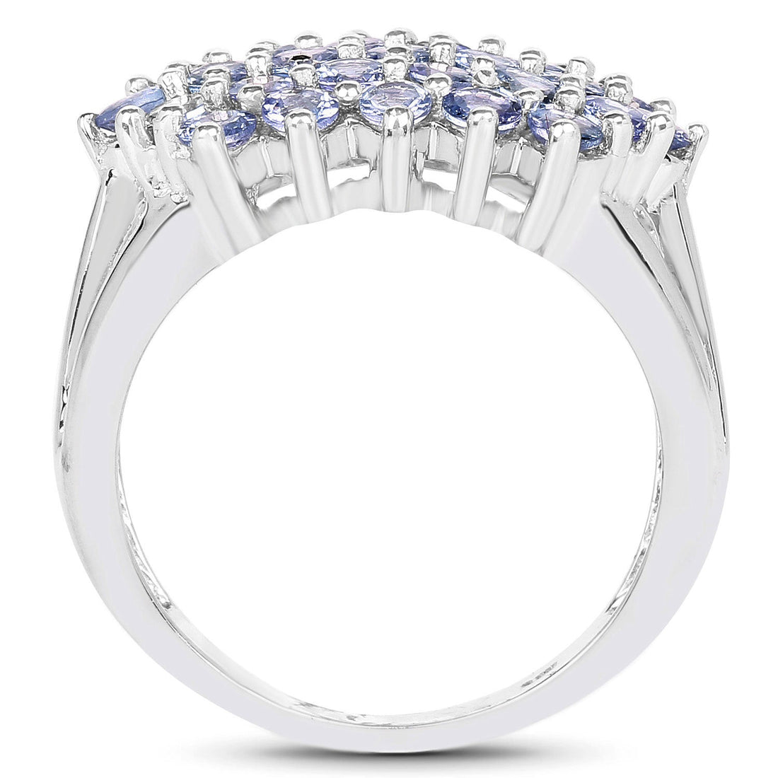 2.03 Carat Genuine Tanzanite .925 Sterling Silver Ring by Bids.com