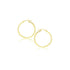 14k Yellow Gold Polished Hoop Earrings (20 mm) by Bids.com