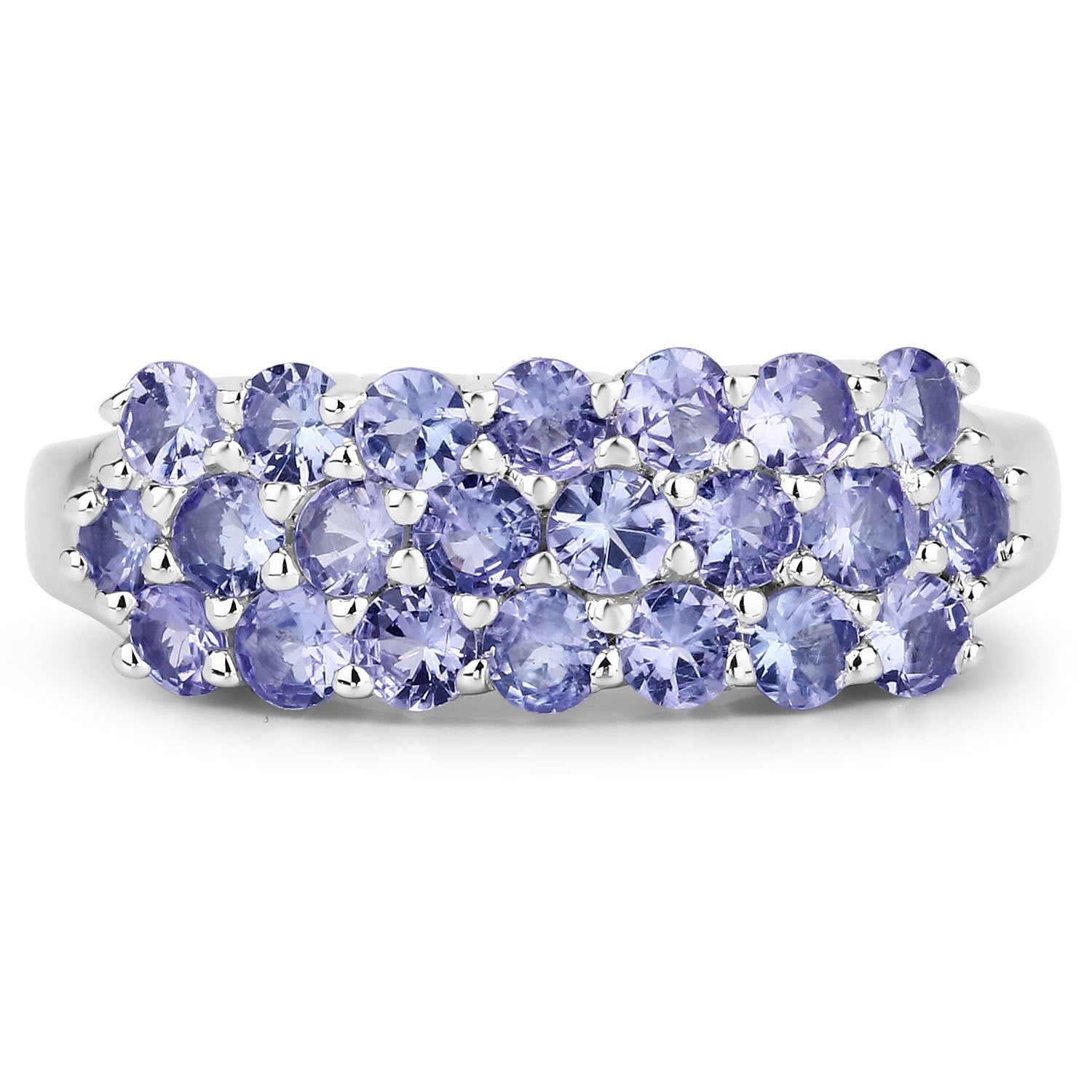 1.54 Carat Genuine Tanzanite .925 Sterling Silver Ring by Bids.com