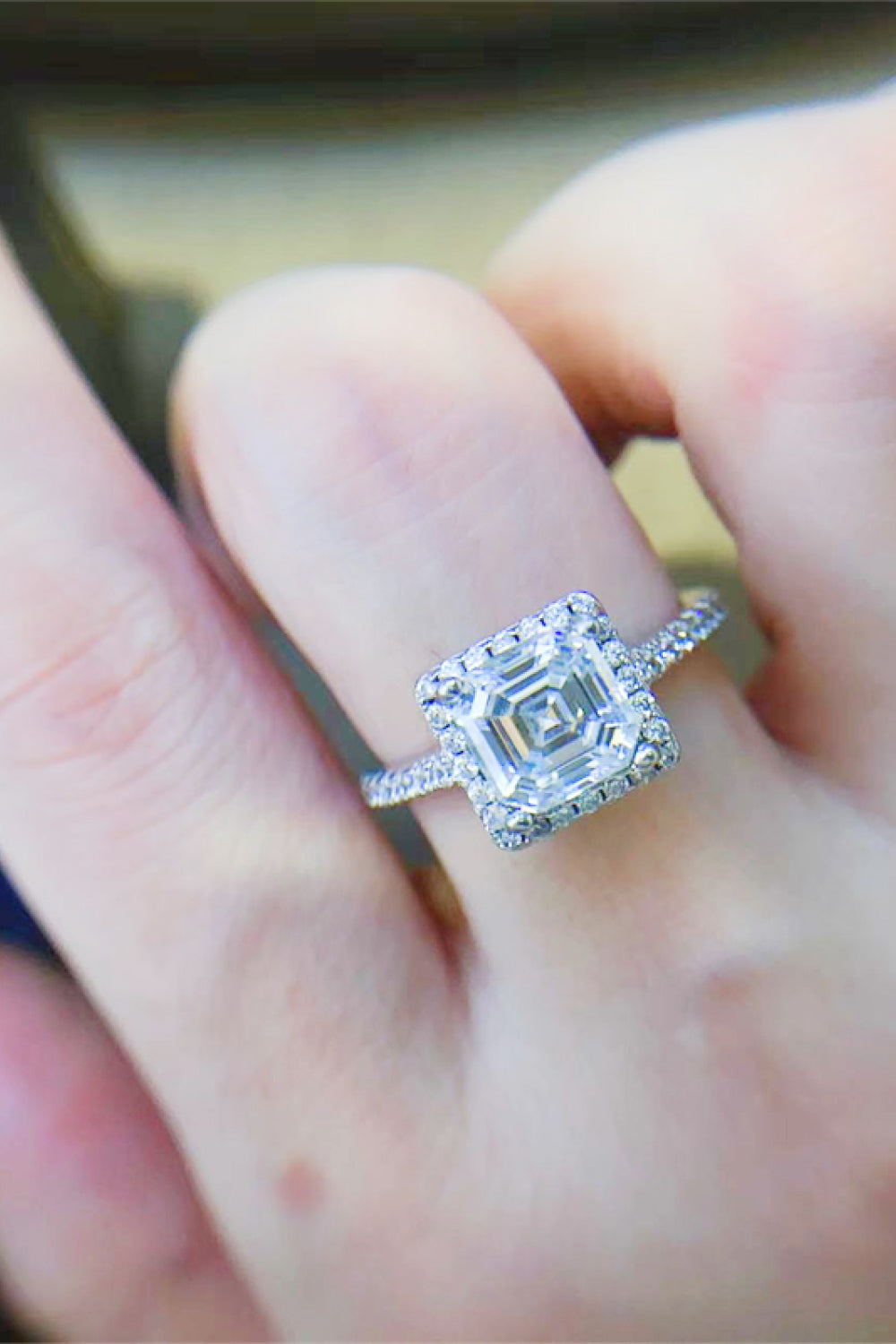 2 Carat Sparkala™ Platinum Over Pure Sterling Silver Ring by Sparkala