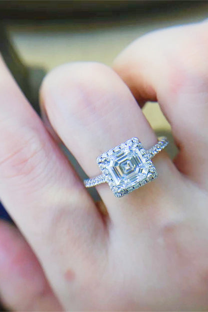 2 Carat Sparkala™ Platinum Over Pure Sterling Silver Ring by Sparkala