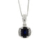.63ct Sapphire Diamond Fashion Pendants 14KT White Gold by Bids.com