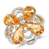 14K Yellow Gold Plated 8.80 Carat Genuine Citrine .925 Sterling Silver Ring  DestGlow