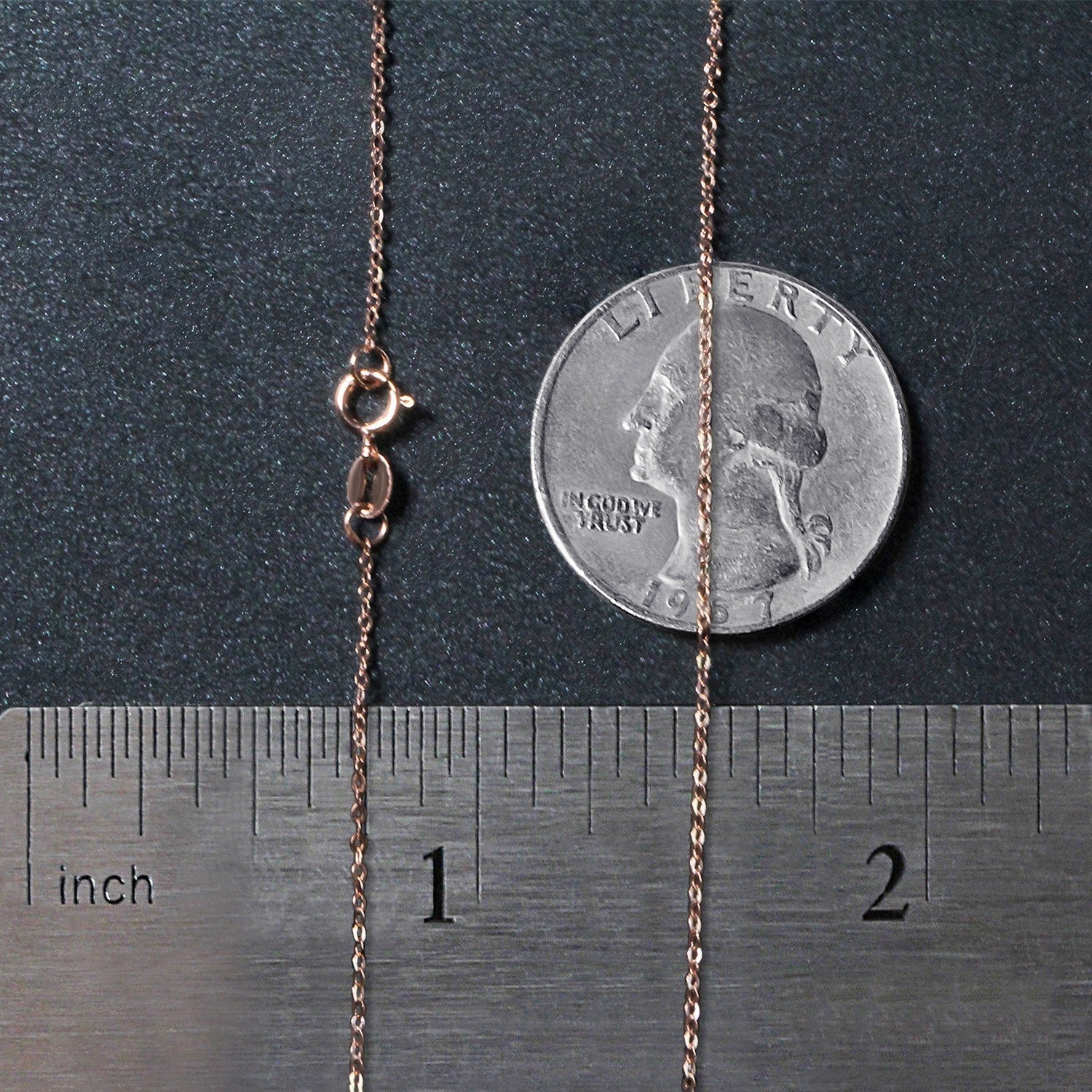 14k Rose Gold Polished Mini Heart Necklace by Bids.com
