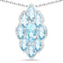 4.77 Carat Genuine Swiss Blue Topaz .925 Sterling Silver Pendant by Bids.com