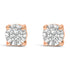 .925 Sterling Silver 1/10 Cttw Round Brilliant-Cut Lab Grown Diamond Miracle-Set Stud Earrings (F-G Color, VS1-VS2 Clarity) by Bids.com