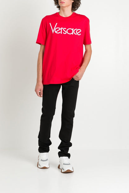 Versace Men Embroidered Logo Tee by Luosophy