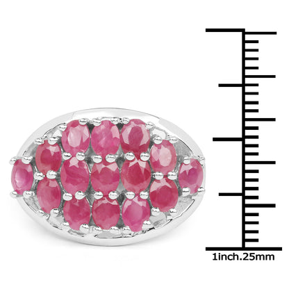 3.00 Carat Genuine Ruby .925 Sterling Silver Ring by Bids.com