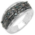 0.27 Carat Genuine Blue Diamond .925 Sterling Silver Ring by Bids.com