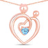 0.28 Carat Genuine Swiss Blue Topaz .925 Sterling Silver Pendant by Bids.com