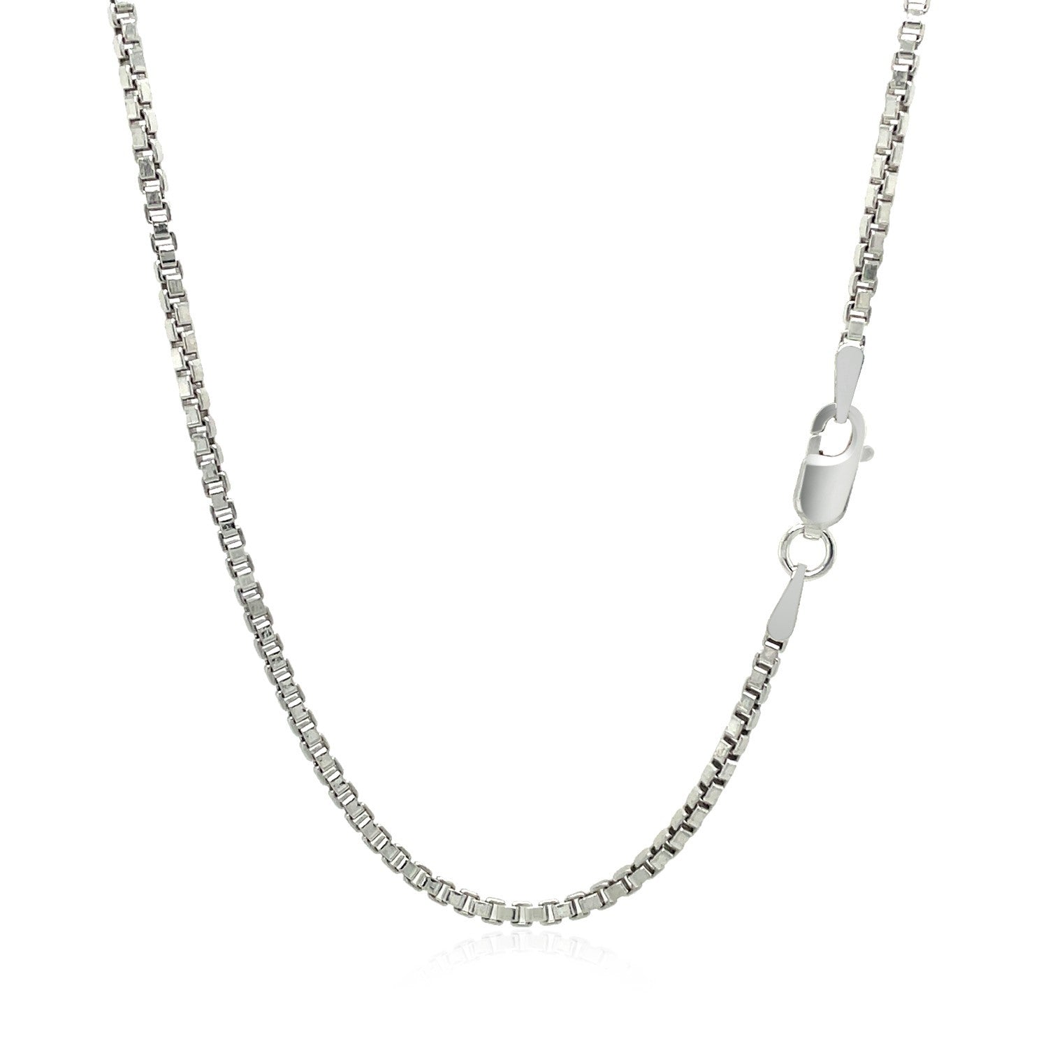 Sterling Silver Rhodium Plated Box Chain 1.8mm by Bids.com