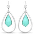 8.80 Carat Genuine Crysopharse .925 Sterling Silver Earrings  DestGlow